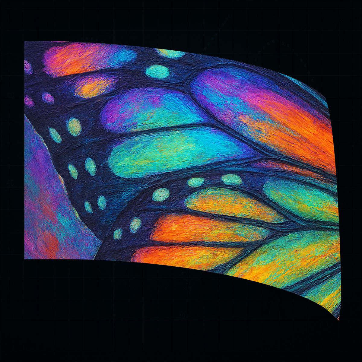 Big Beautiful Butterfly - Standard Flag